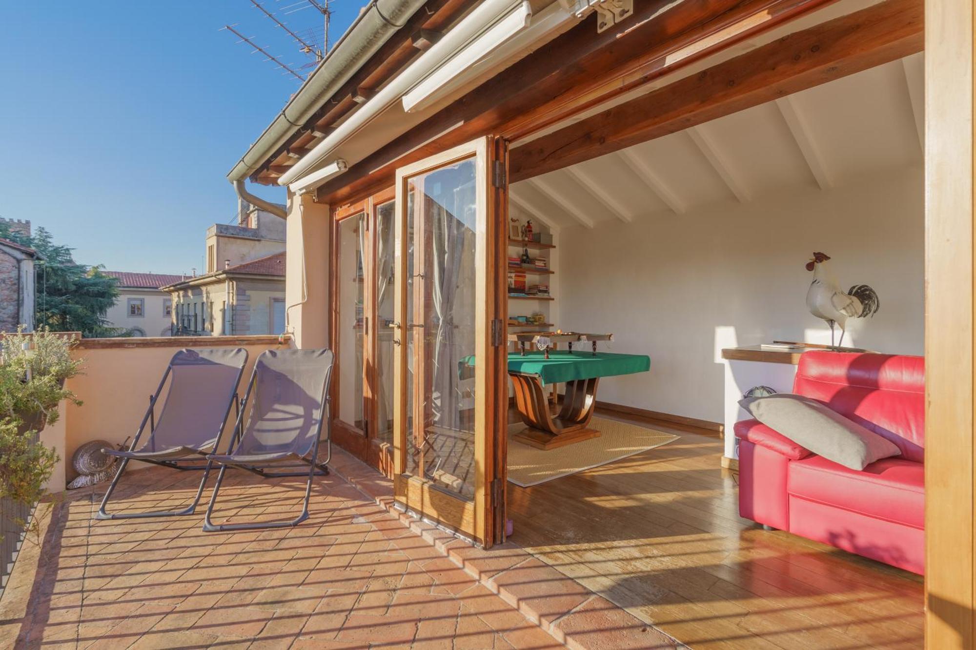 Terrazza Coccode' Spazioso Con Vista Mozzafiato! Lucca Kültér fotó